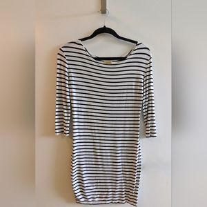 Piko 1988 Casual Bodycon Shirt Dress Stripes